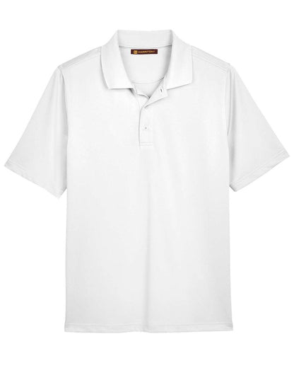 Harriton Men's Advantage Snag Protection Plus Polo M348 #color_White