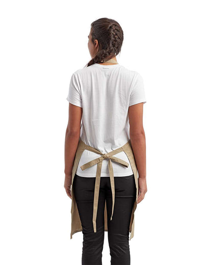 Artisan Collection by Reprime Recycled Pocket Bib Apron RP154 #colormdl_Khaki