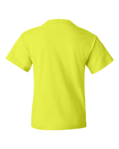 Fruit of the Loom HD Cotton Youth Short Sleeve T-Shirt 3930BR #color_Safety Green