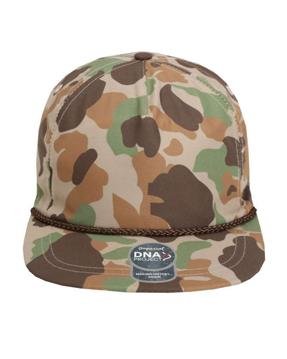 Imperial The Aloha Rope Cap DNA010 #color_Frog Skin Camo/ Brown
