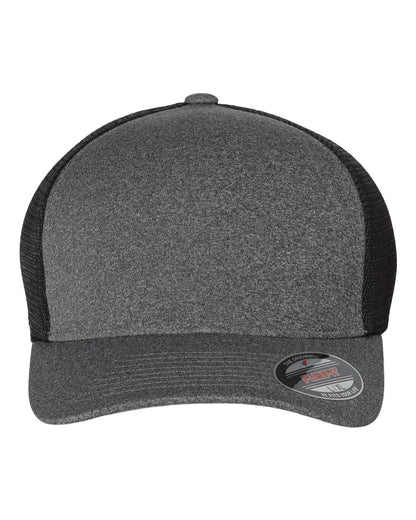 Flexfit Unipanel™ Trucker Cap 5511UP #color_Melange Heather/ Black