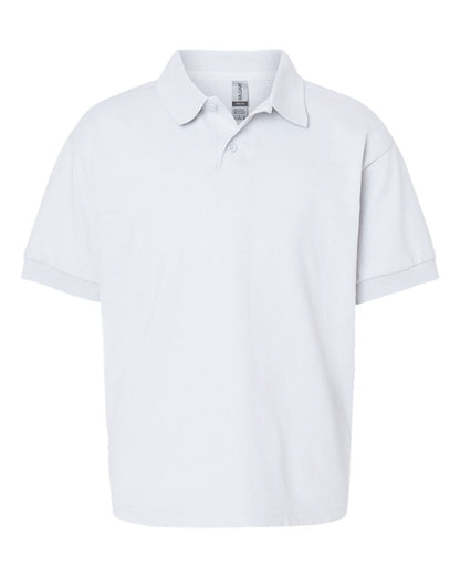 Gildan Youth DryBlend® Jersey Polo 8800B #color_White