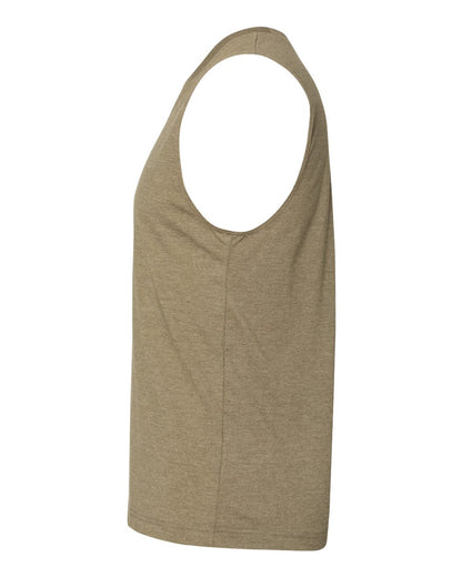 BELLA + CANVAS Jersey Muscle Tank 3483 #color_Heather Olive