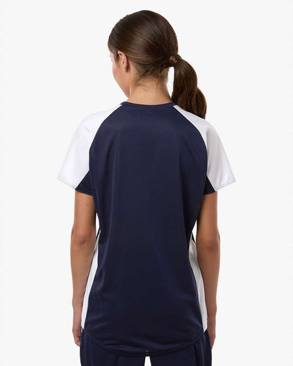 Augusta Sportswear Women's Cutter Jersey 1522 #colormdl_Navy/ White
