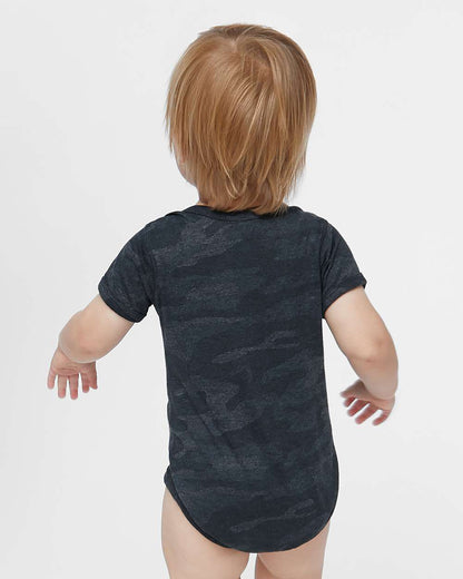 Rabbit Skins Infant Fine Jersey Bodysuit 4424 #colormdl_Storm Camo