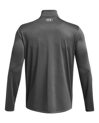 Under Armour Men's Team Tech™ Quarter-Zip Pullover 1376844 #color_Castlerock/ White