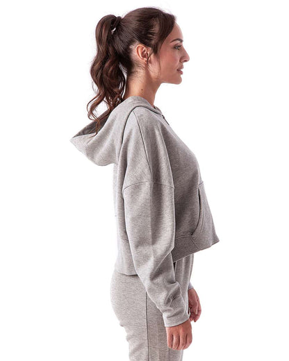 TriDri Women's Alice Half-Zip Hooded Sweatshirt TD077 #colormdl_Heather Grey