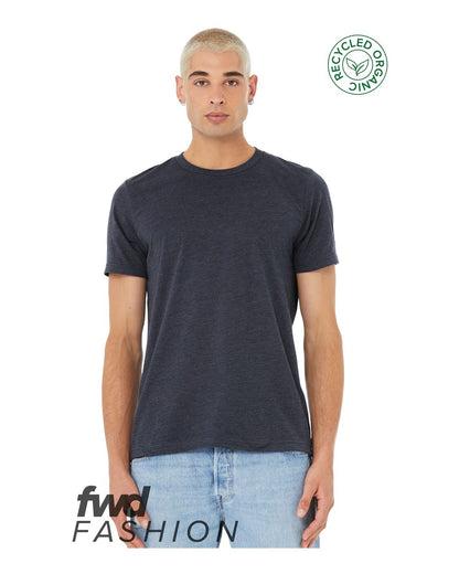 BELLA + CANVAS FWD Fashion Jersey Recycled Organic Tee 3001RCY #colormdl_Heather Navy