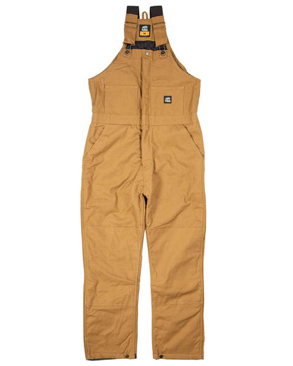 Berne Apparel Men's Heritage Insulated Bib Overall B415 #color_Brown Duck