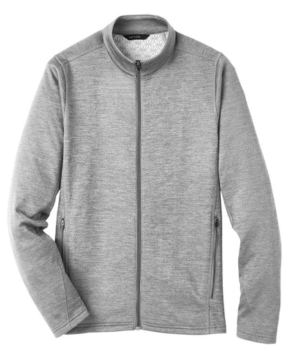 North End Men's Flux 2.0 Full-Zip Jacket NE712 #color_Light Heather/ Carbon