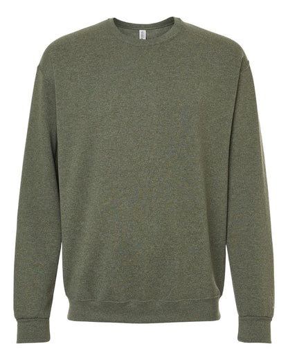 JERZEES Unisex NuBlend® Crewneck Sweatshirt 562MR #color_Military Green Heather