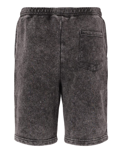 Independent Trading Co. Mineral Wash Fleece Shorts PRM50STMW #color_Black