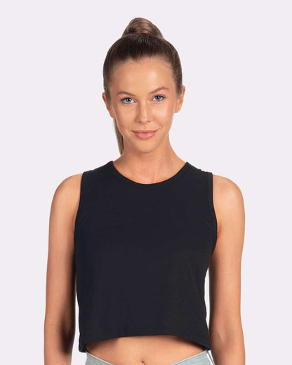 Next Level Women's Festival Crop Tank 5083 #colormdl_Black