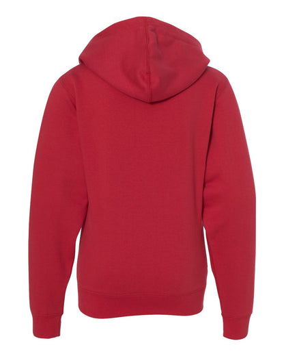 Independent Trading Co. Youth Midweight Full-Zip Hooded Sweatshirt SS4001YZ #color_Red