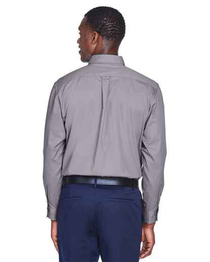 Harriton Men's Easy Blend™ Twill Shirt M500 #colormdl_Dark Grey