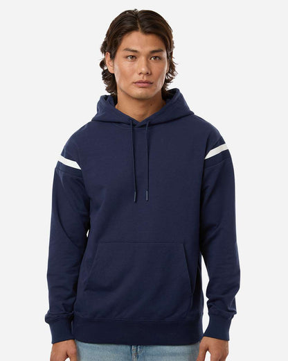 Holloway Unisex Heritage Prep Hooded Sweatshirt 223526 #colormdl_Navy/ Vanilla