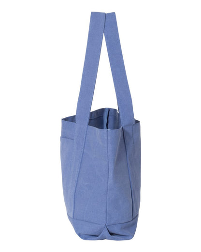 Liberty Bags Seaside Cotton Pigment Dyed Resort Tote 8870 #color_Periwinkle Blue