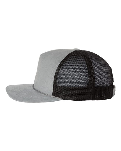 Richardson Troutdale Corduroy Trucker Cap 930 #color_Light Grey/ Black