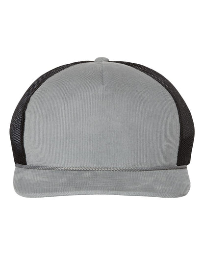 Richardson Troutdale Corduroy Trucker Cap 930 #color_Light Grey/ Black