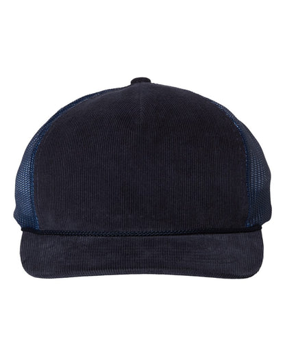 Richardson Troutdale Corduroy Trucker Cap 930 #color_Navy