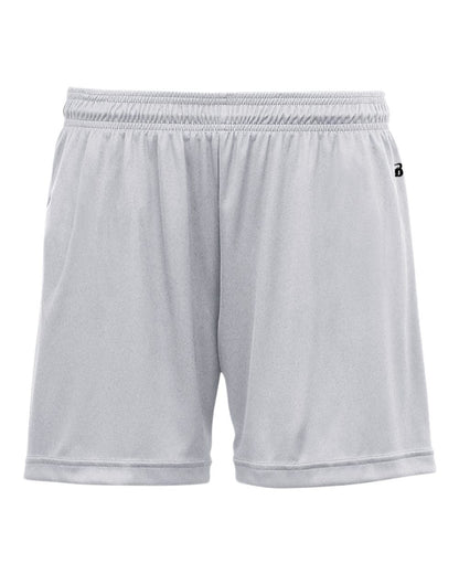 Badger Women's B-Core 5" Inseam Shorts 4116 #color_Silver