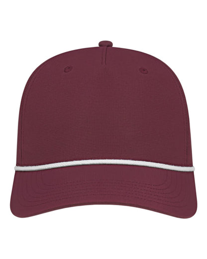 CAP AMERICA Athletic Rope Cap i7256 #color_Merlot/ White