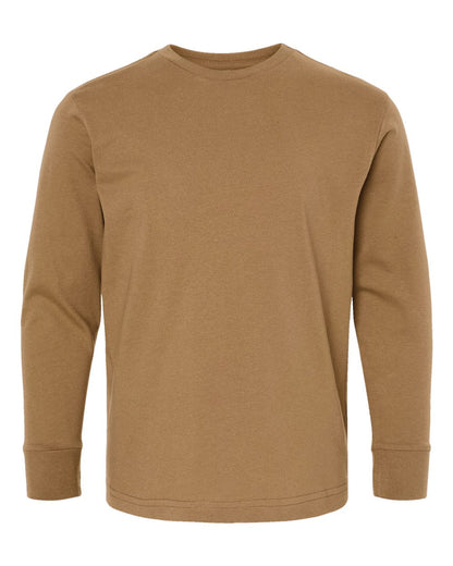 LAT Youth Fine Jersey Long Sleeve Tee 6201 #color_Coyote Brown