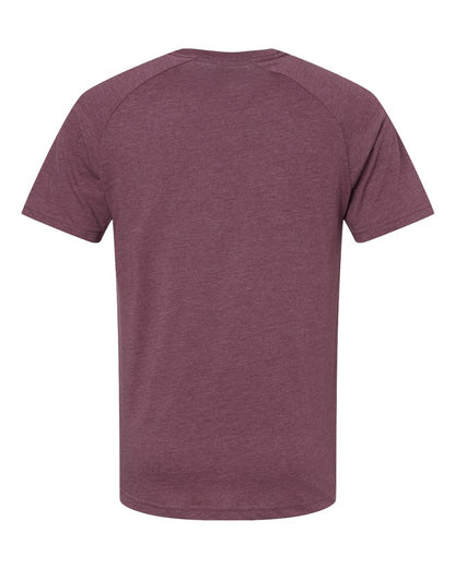 BELLA + CANVAS Heather CVC Raglan Tee 3201 #color_Heather Maroon