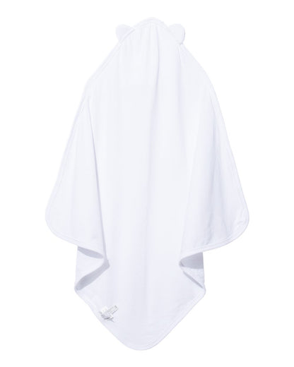 Rabbit Skins Terry Cloth Hooded Towel with Ears 1013 #color_White