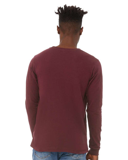 BELLA + CANVAS Jersey Long Sleeve Tee 3501 #colormdl_Maroon