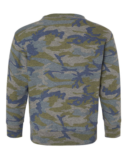Rabbit Skins Toddler Fleece Crewneck Sweatshirt 3317 #color_Vintage Camo