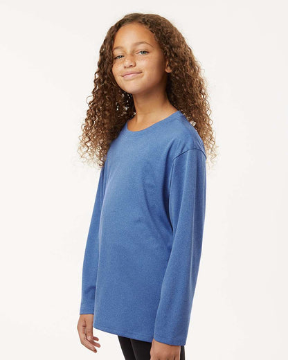 AllPro Youth Pro-Lock Performance Long Sleeve T-Shirt 48400Y #colormdl_Heather Royal