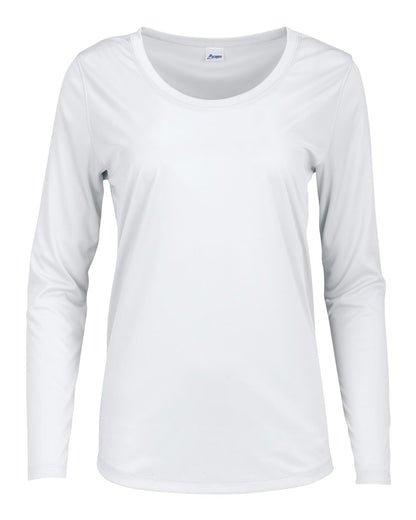 Paragon Women's Long Islander Performance Long Sleeve T-Shirt 214 #color_White