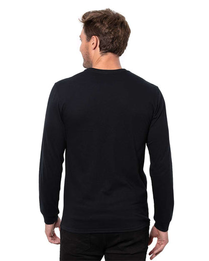 Threadfast Apparel Unisex Epic CVC Long Sleeve T-Shirt T3001 #colormdl_Solid Black