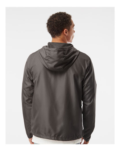 Independent Trading Co. Men's Lightweight Windbreaker Full-Zip Jacket EXP54LWZ #colormdl_Graphite