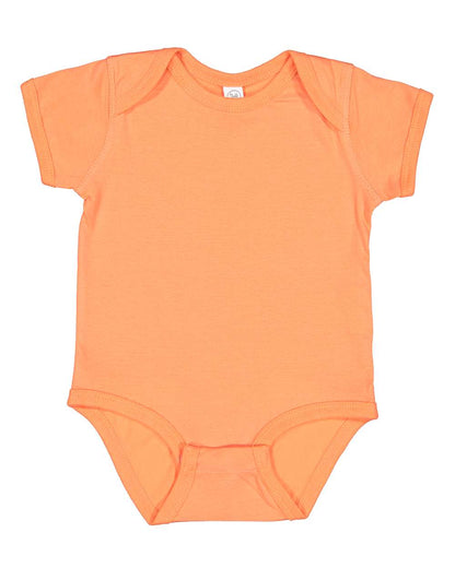 Rabbit Skins Infant Fine Jersey Bodysuit 4424 #color_Papaya