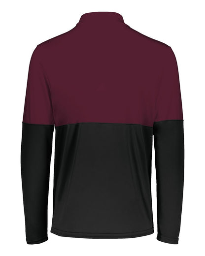 Holloway Men's Momentum Team Quarter-Zip Pullover 223500 #color_Black/ Maroon
