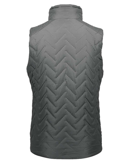 Holloway Women's Repreve® Eco Quilted Vest 229713 #color_Carbon