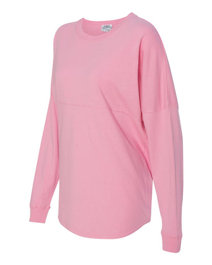 J. America Unisex Game Day Jersey Long Sleeve T-Shirt 8229 #color_Pink