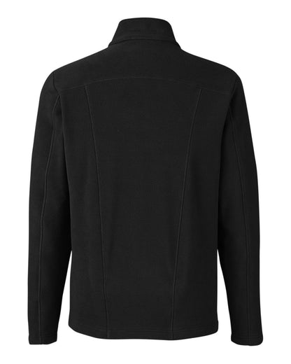 Devon & Jones Men's CrownLux Performance® Fleece Full-Zip Jacket DG730 #color_Black