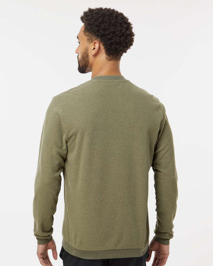 Adidas Men's Terry Loop Crewneck Sweatshirt A586 #colormdl_Olive Strata