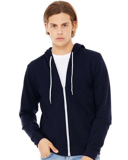 BELLA + CANVAS Sponge Fleece Full-Zip Hoodie 3739 #colormdl_Navy