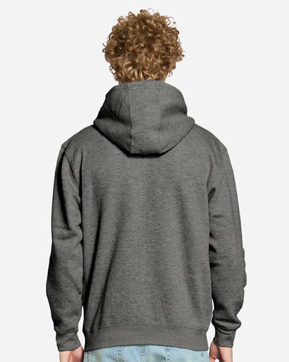 Lane Seven Unisex Premium Full-Zip Hooded Sweatshirt LS14003 #colormdl_Charcoal Heather