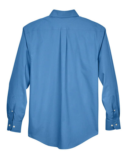 Devon & Jones Men's Tall Crown Collection® Broadcloth Woven Dress Shirt D620T #color_French Blue