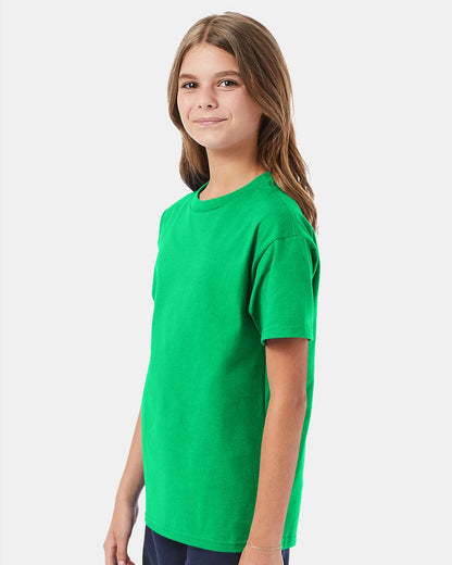 Hanes Authentic Youth T-Shirt 5450 #colormdl_Kelly Green