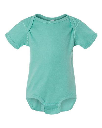 Rabbit Skins Infant Baby Rib Bodysuit 4400 #color_Saltwater