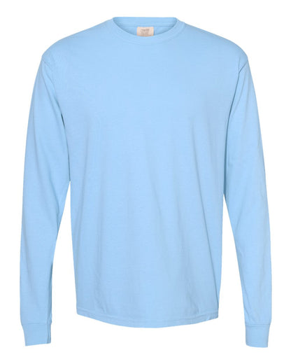 Comfort Colors Unisex Garment-Dyed Heavyweight Long Sleeve T-Shirt 6014 #color_Hydrangea