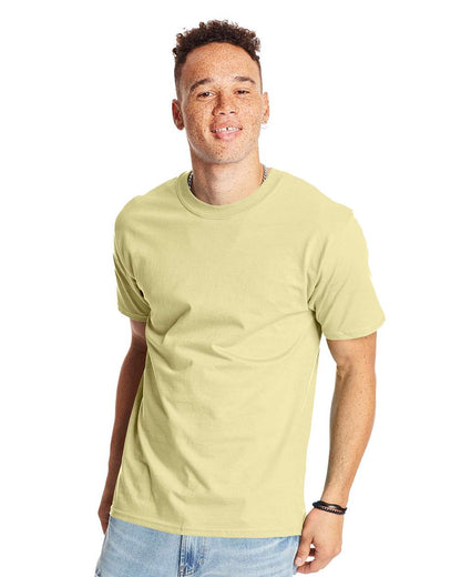 Hanes Unisex Beefy-T® T-Shirt 5180 #color_Lemon Meringue