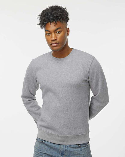 J. America Unisex BTB Fleece Crewneck Sweatshirt 8721 #colormdl_Oxford