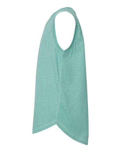 LAT Girls' Relaxed Fine Jersey Tank 2692 #color_Saltwater